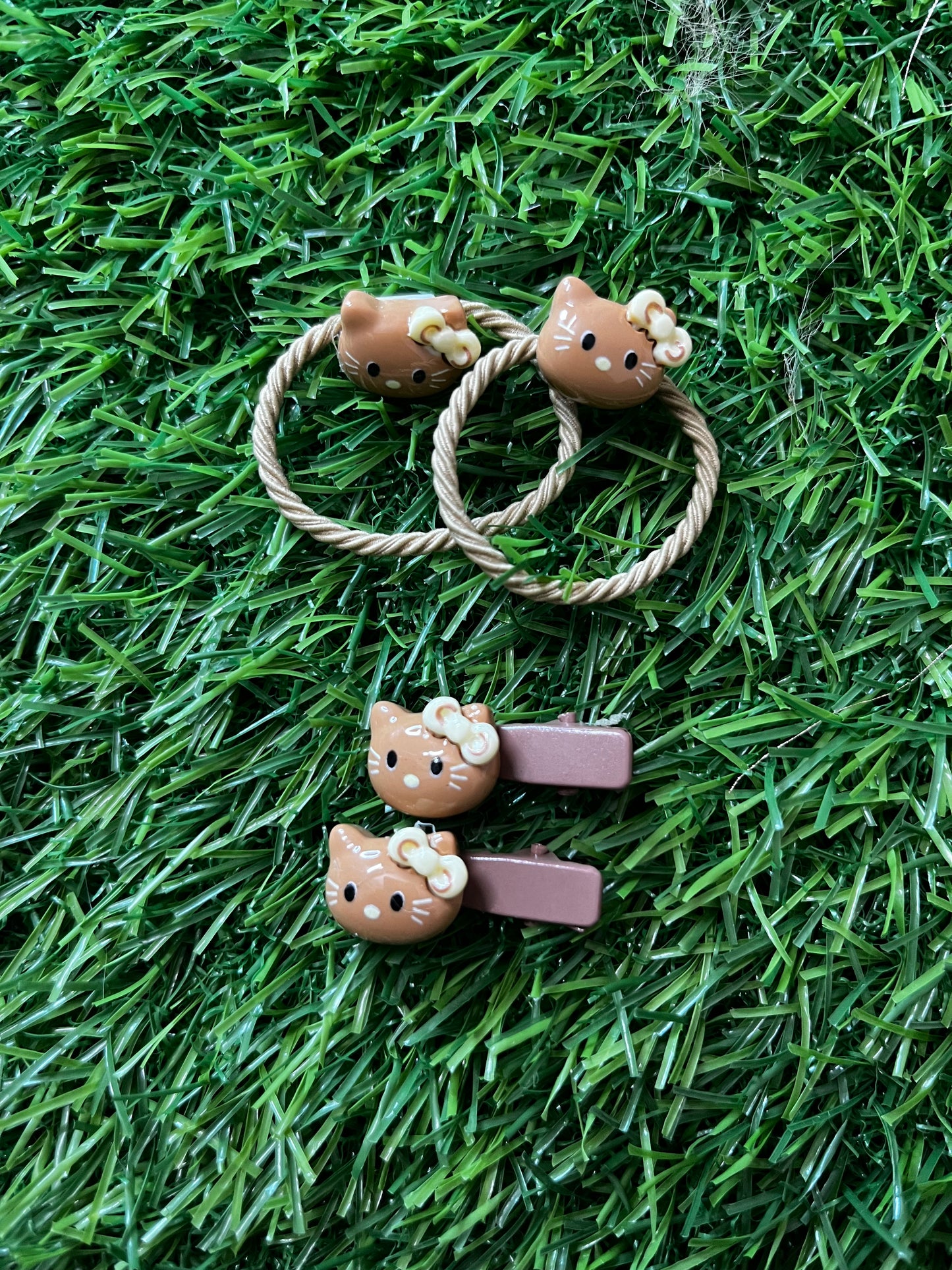 Regular Teddy Rubber Band+Clip (Brown)