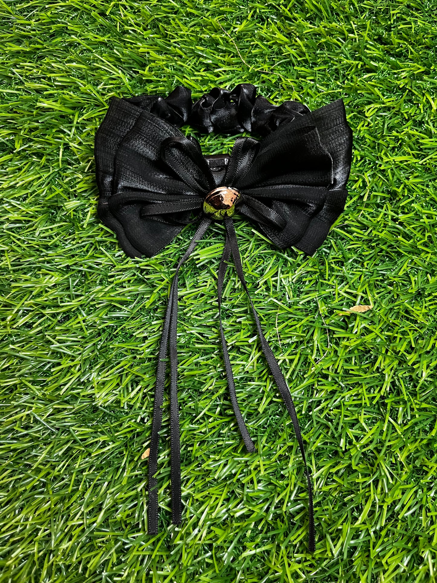 Fancy Shiffon Rubber Band (Black)