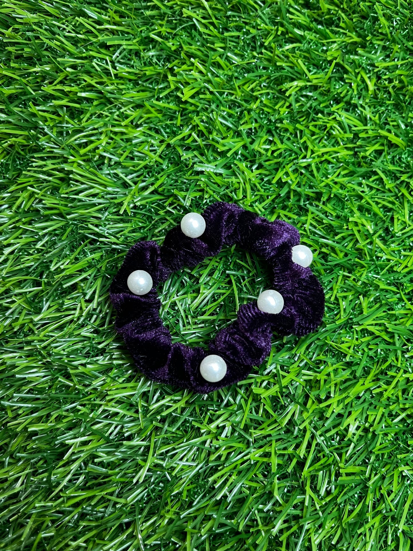 Velvet Rubber Band (Purple)