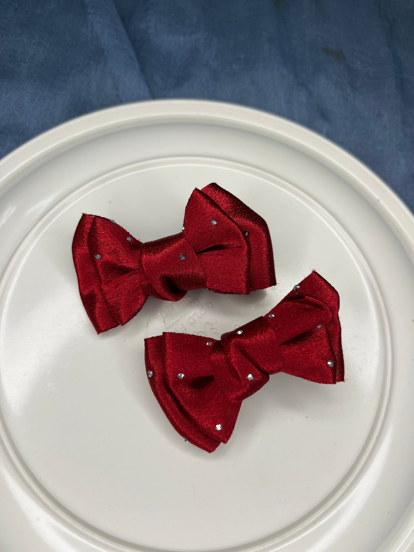 Bow Clip (Maroon)