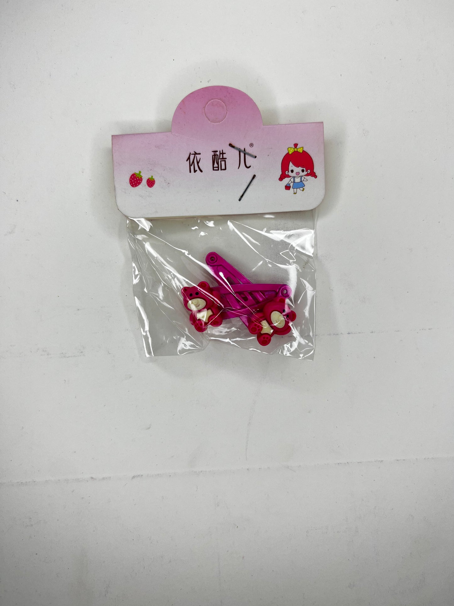 Teddy Mini Clip (Pink)