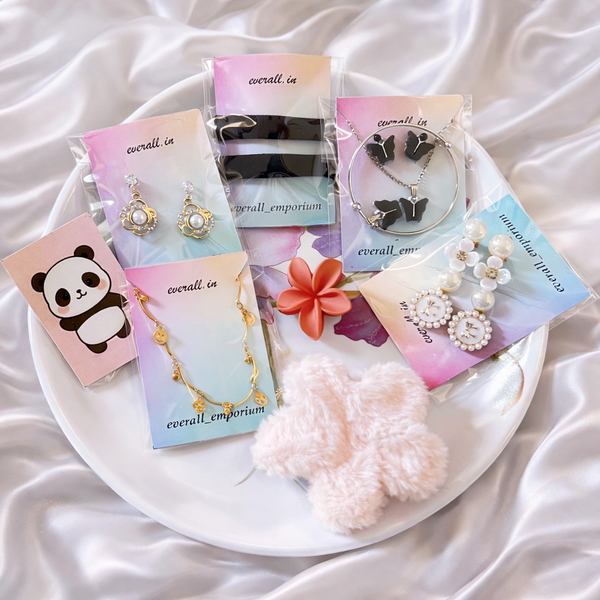 Everall Premium Cute Jewelry & Hair Accessories Gift Hamper for Girls