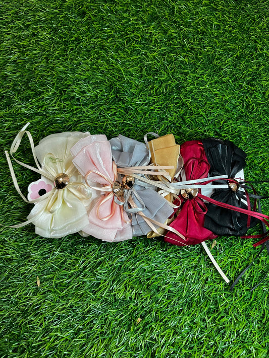 Fancy Shiffon Rubber Band Combo of 6PCS