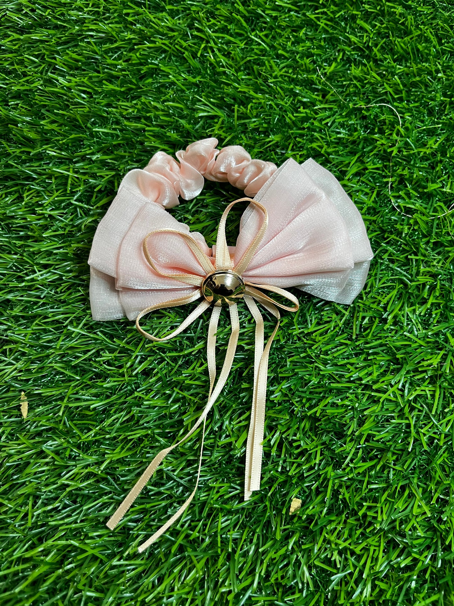 Fancy Shiffon Rubber Band (Baby Pink)