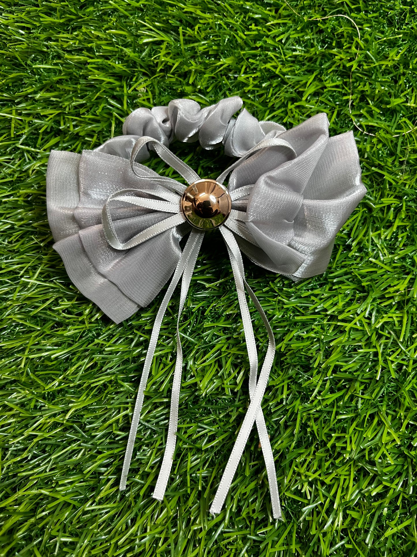 Fancy Shiffon Rubber Band (Grey)