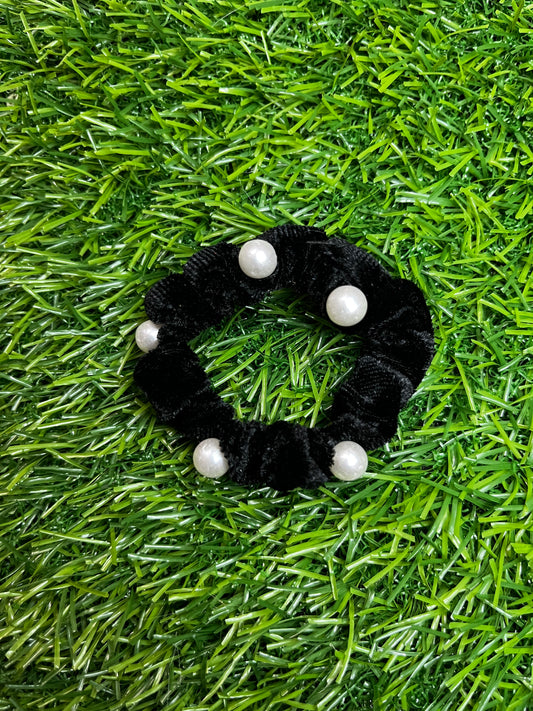 Velvet Rubber Band (Black)
