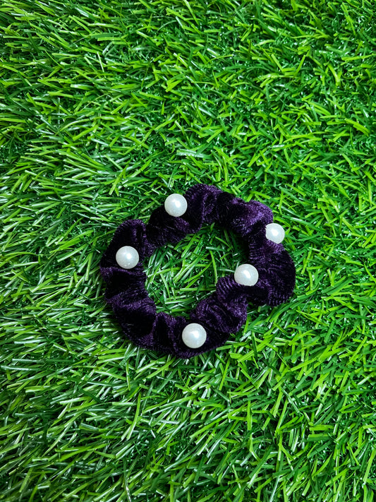 Velvet Rubber Band (Purple)