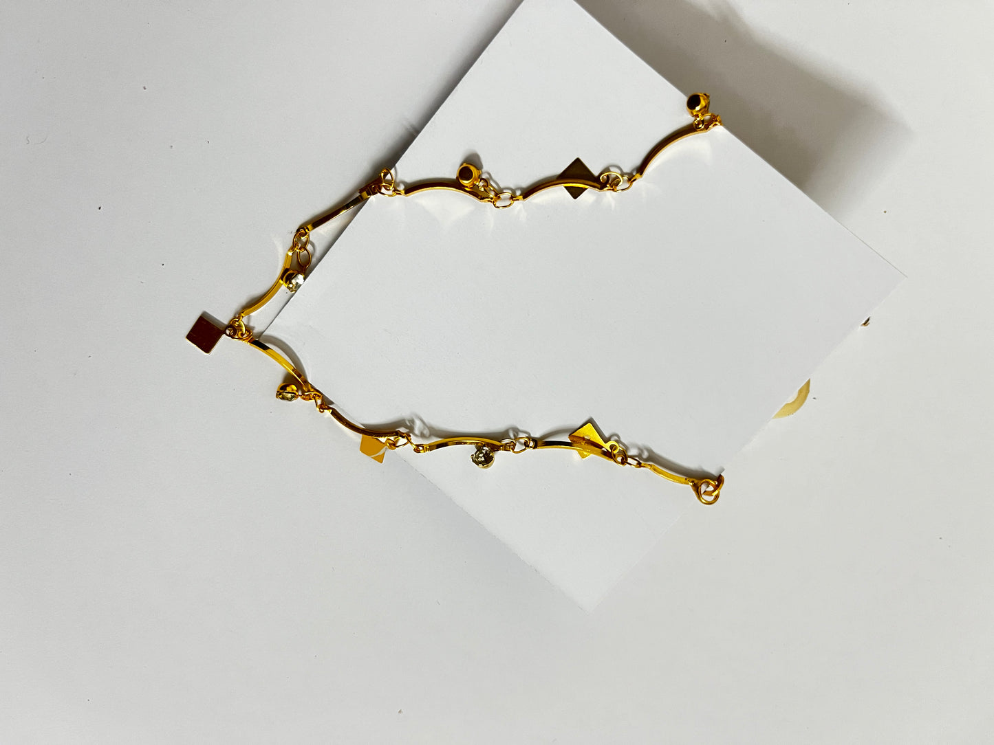 Classic Gold Beaded Chain Necklace