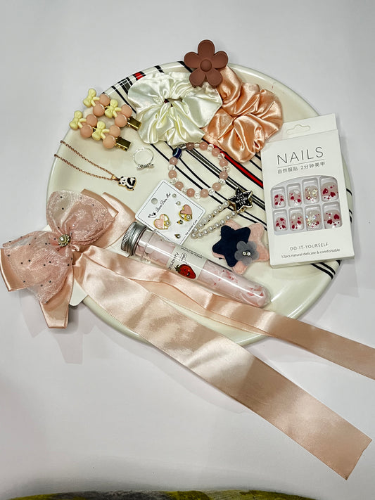Luxury Beauty & Accessories Gift Hamper for Girls | Jewellery, Nails & Hair Accessories | ₹439