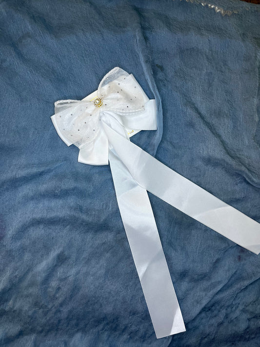 Long Bow Clip (White)