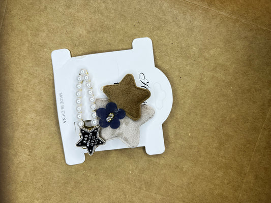 Star Clip (Brown & Skin)