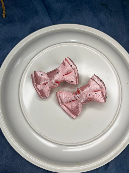 Bow Clip (Baby Pink)
